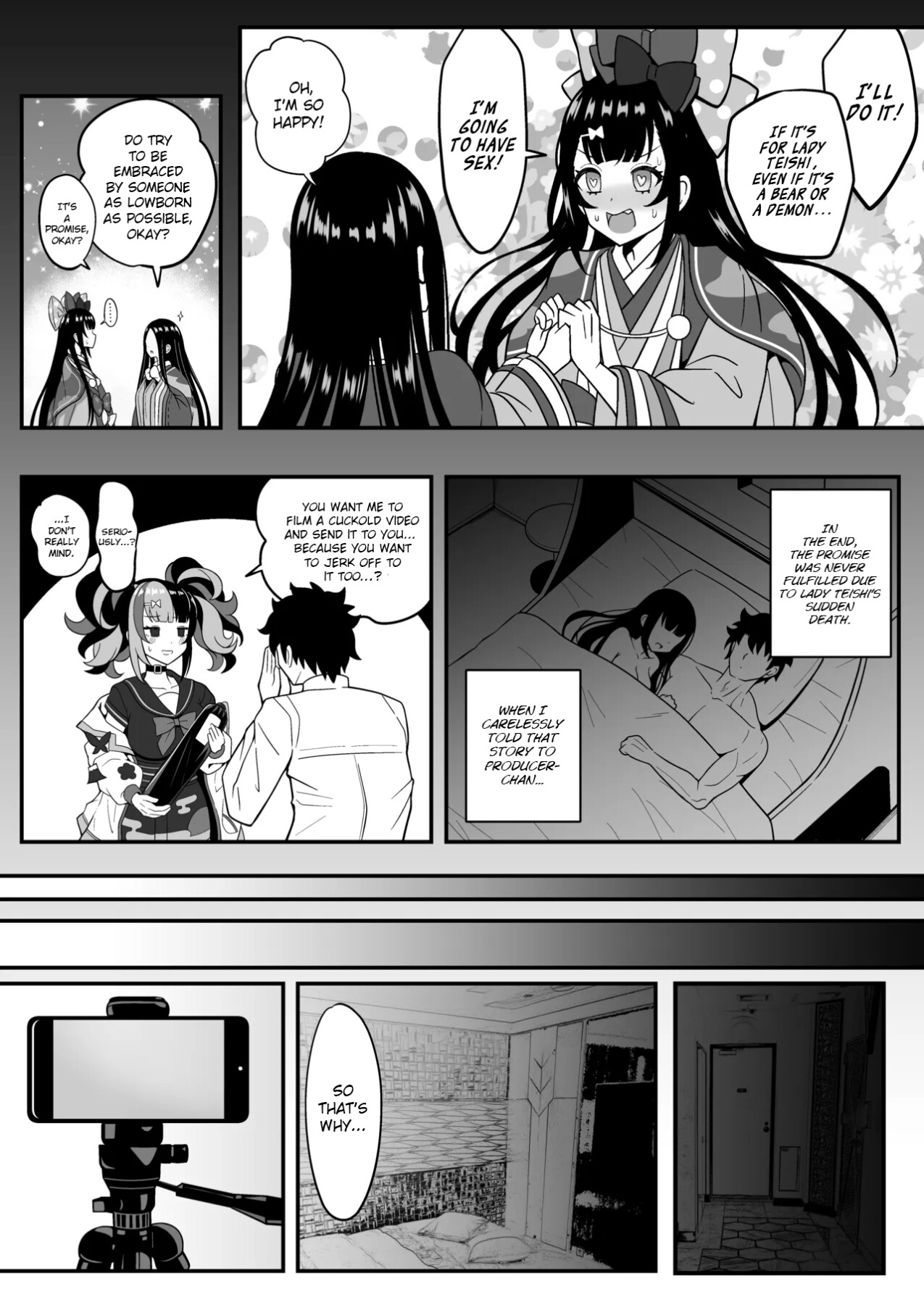 Hentai Manga Comic-A book about a swimsuit-clad Nagiko who accompanies her younger boss (♀) and her master's cuckold hobby-Read-5